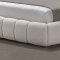 HF021 Upholstered Bed in White by J&M