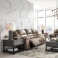 Stoneland Motion Sofa & Loveseat Set 39905 Chocolate by Ashley