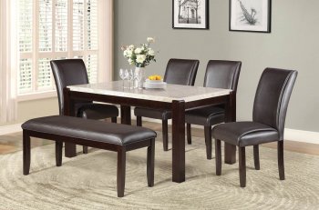 Festus 5466-62 Dining Table 5Pc Set by Homelegance w/Options [HEDS-5466-62 Festus]