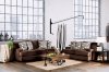 Glynis Sofa SM1276 in Chocolate Velvet Fabric w/Options