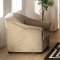 Light Brown Microfiber Contemporary Living Room w/Sleeper Sofa