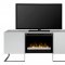 Chase Electric Fireplace Media Console White Dimplex w/Crystals