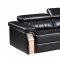 U8012 Sofa in Black Bonded Leather by Global w/Options