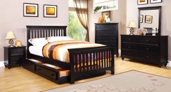 CM7920BK Canberra Kids Bedroom in Black w/Options [FABS-CM7920BK Canberra]