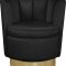 Lily Accent Chair 578 in Black Velvet by Meridian