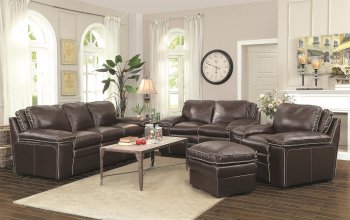 Regalvale 505845 Sofa in Leather Match by Coaster w/Options [CRS-505845 Regalvale]