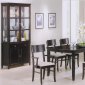 Deep Cappuccino Finish Modern Dining Table w/Optional Items