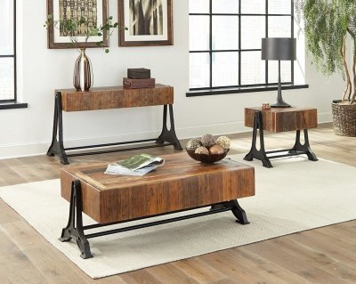 753408 Coffee Table in Recycled Wood by Coaster