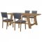 Sharon Dining Set 5Pc 104171 in Brown by Coaster w/Options