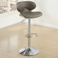 F1563 Set of 2 Bar Stools in Espresso Leatherette by Poundex