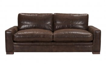 Modena Sofa 54060 MI Piace in Vintage Espresso Top Grain Leather [AMS-54060-Modena Mi Piace]