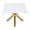 Visalia Coffee Table 3Pc Set 710218 White & Gold by Coaster