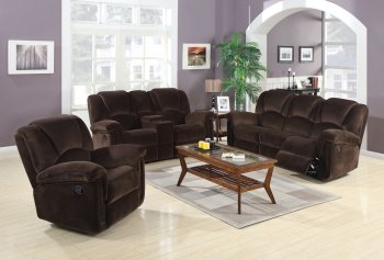 602991 Ajay Motion Loveseat in Chocolate by Coaster w/Options [CRS-602992 Ajay]