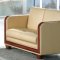 Butter Milk Top Grain Leather 3PC Modern Living Room Set