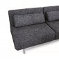 416006 Sofa Bed 05 in Grey Fabric by New Spec