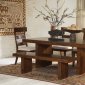 Montague 105981 Dining Table - Rustic Brown by Coaster w/Options