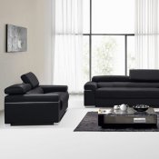 Soho Sofa in Black Bonded by J&M w/Options