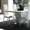 Caprice White Dining Table by At Home USA w/Optional Items