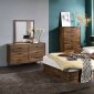 Hestia Bedroom Set BD00542Q in Walnut by Acme w/Options