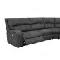 Penelope 5168 Power Motion Sectional Sofa in Gray by Manwah