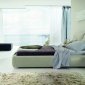 Pavo Cenere Upholstered Bed in Ash Nabuck by Rossetto w/Options