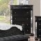 Azha Bedroom CM7194BK in Black & Mirror Trim w/Options