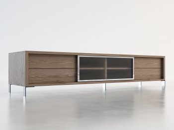 LD03-WAL Lexington Media Cabinet by Modloft in Walnut [MLTV-LD03-WAL Lexington]