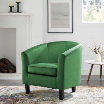 Prospect Accent Chair Set of 2 in Emerald Velvet by Modway [MWAC-4137 Prospect Emerald]