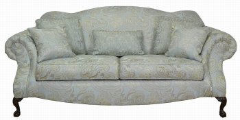 Multi-Tone Ivory Fabric Classic Sofa & Loveseat Set w/Options [PMS-2000-DahliaMist]