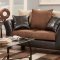 90002 Sofa in Brown Microfiber & Bicast w/Options