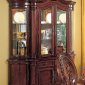 Cherry Varnished Buffet W/Graceful Carving Details