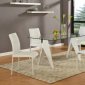 Fielding Dining Table Glass Top by Chintaly w/Optional Chairs