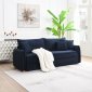 Irina Sofa LV03890 in Blue Velvet by Acme w/Sleeper