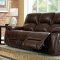 Margaret Reclining Sofa in Brown w/Optional Items