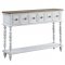 Bence Console Table AC00280 in Charcoal & Antique White by Acme