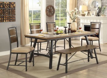 Marybeth Dining Table CM3572T in Weathered Gray w/Options [FADS-CM3572T-Marybeth]