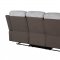 U5050 Motion Sofa & Loveseat Set in Light & Dark Gray by Global