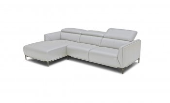 Sansa Sectional Sofa 5167B in Grey Half Leather by VIG [VGSS-5167B Sansa Grey]