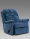 Blue Fabric Modern Elegant Rocker Recliner