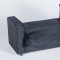 Tokyo Rainbow Black Sofa Bed in Fabric by Sunset w/Options