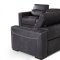 Thelma Motion Sectional Sofa in Black Full Leather by VIG