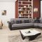 Royal Home Sectional Sofa in Gray Fabric by Casamode