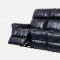 U1707 Power Motion Sofa Black Bonded Leather by Global w/Options