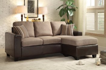 Slater Reversible Sectional Sofa 8401 by Homelegance [HESS-8401-3SC Slater]