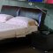 Espresso Finish Bedroom Set W/Cushioned and Leather Headboard