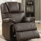 9645CH-1 Paulson Reclining Chair in Chocolate by Homelegance