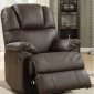 9645CH-1 Paulson Reclining Chair in Chocolate by Homelegance