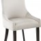 Demi Dining Chair 723 Set of 2 Cream Velvet Fabric by Meridian