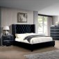 Cayla 5Pc Bedroom Set CM7779BK in Black Fabric w/Options