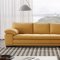 ML157 Sectional Sofa in Mustard Leather by Beverly Hills